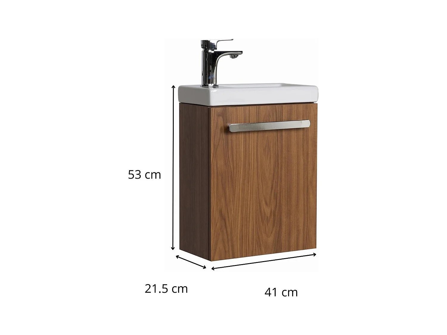 NEVADA Wandwaschtisch mit Handtuchhalter