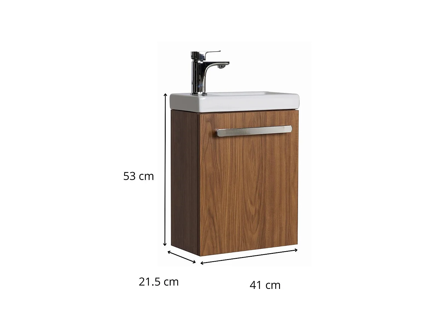 Mueble de lavabo de pared NEVADA con toallero