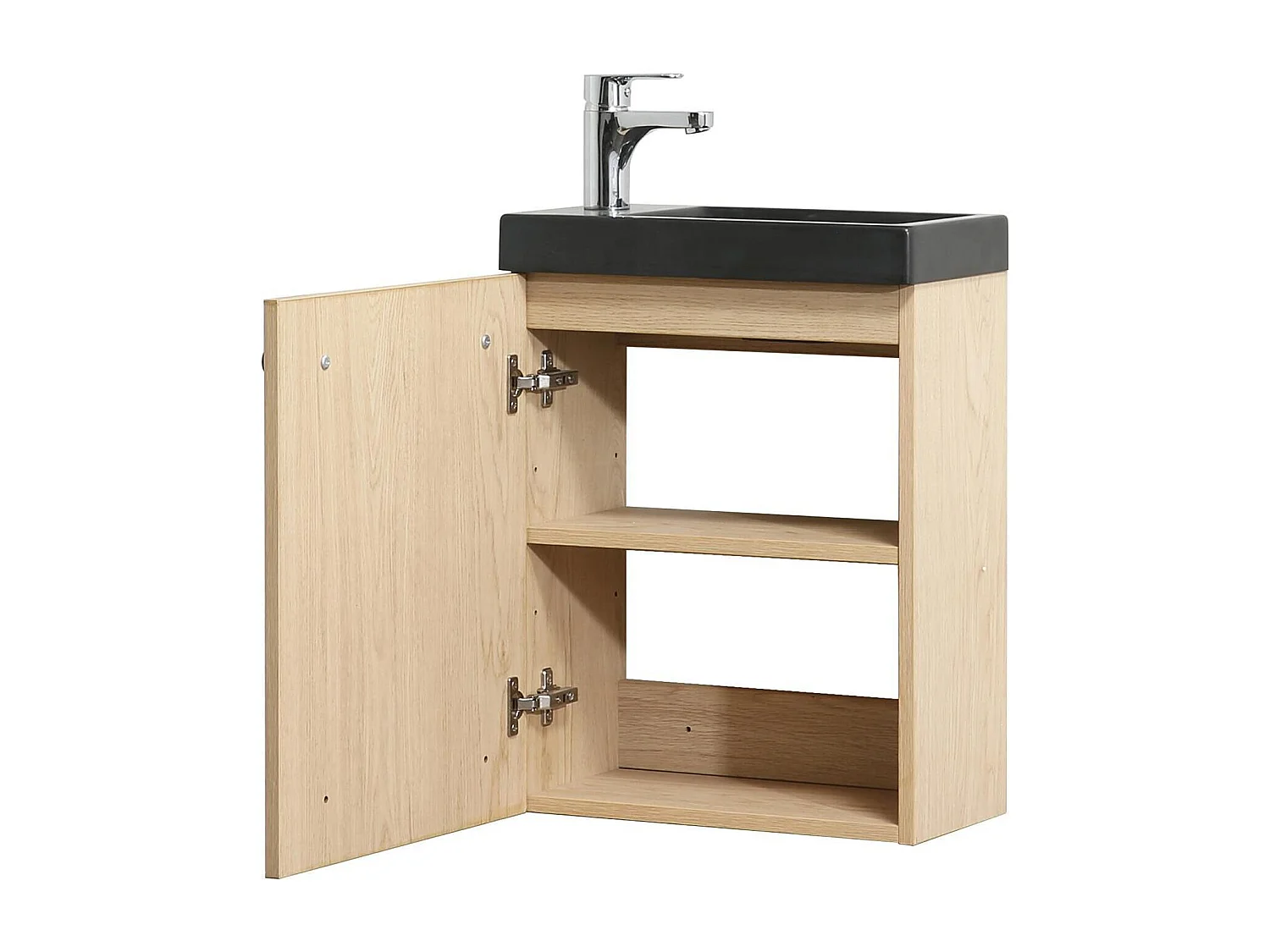 Nevada Wand-Waschtisch-Set mit Chromarmatur