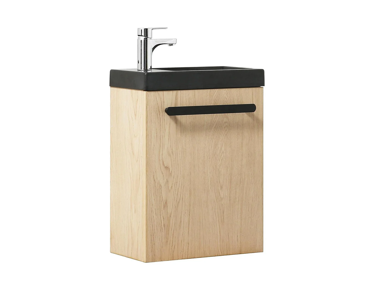 Set lavabo sospeso Nevada con rubinetto cromato