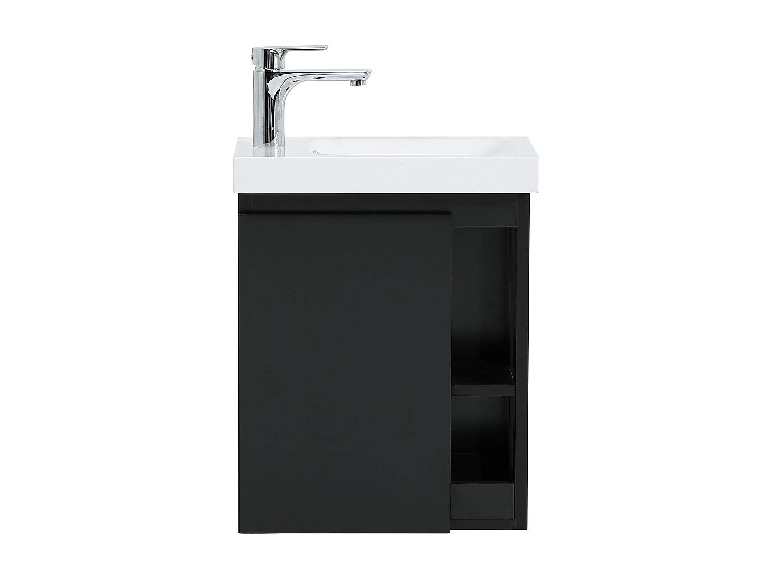 HAMPTON Waschtisch-Set mit seitlicher Ablage und Spiegelablage