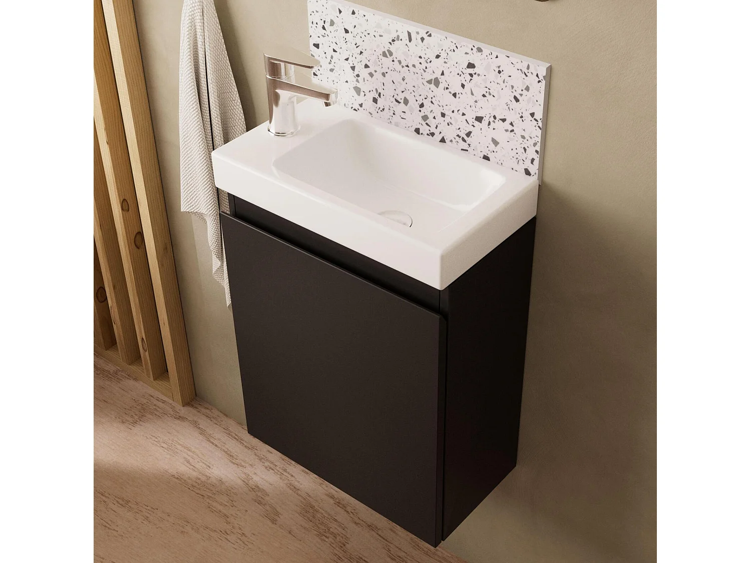 LISA handwasunit + chromen kraan