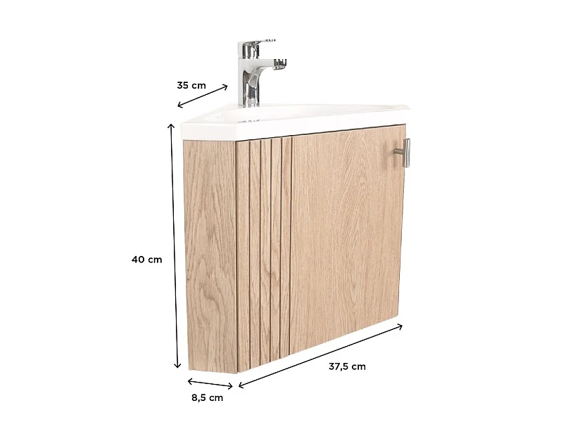 Mobile lavabo angolare KODA