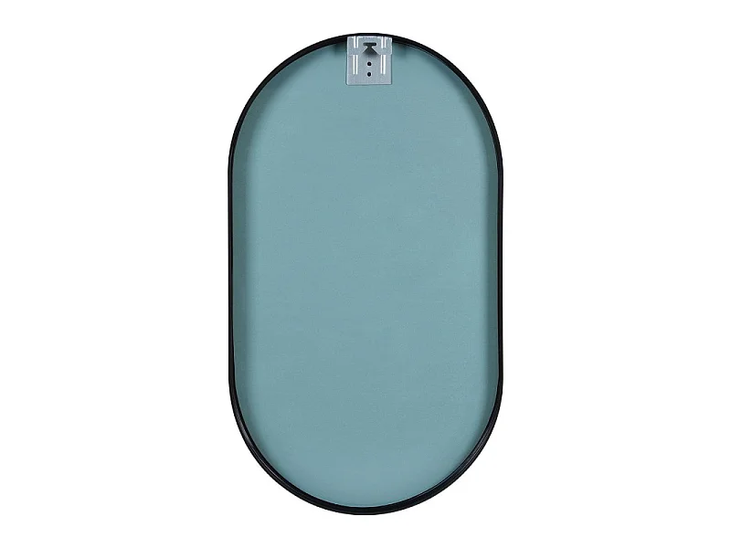Conjunto de lavabo NOVA de metal y madera con espejo ovalado
