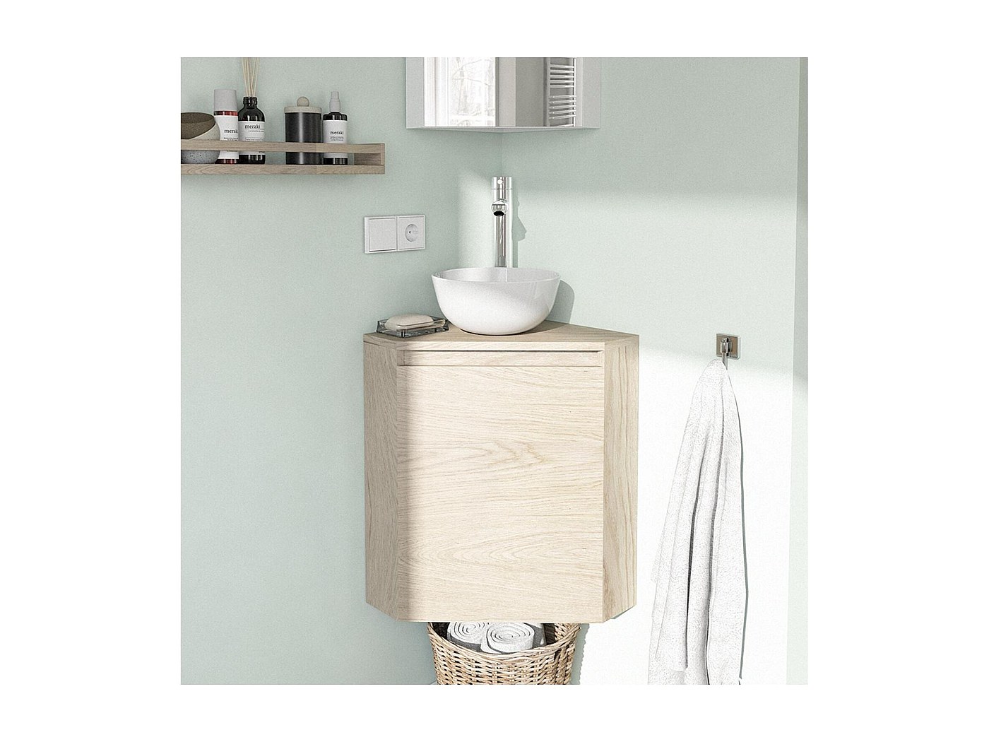 Cecipa max Rubinetto Lavabo Cromo, Rubinetto Bagno con Scarico