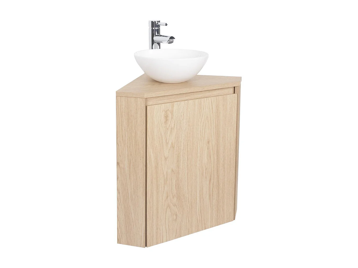 Ensemble lave-mains SORRENTO d'angle avec vasque et robinet