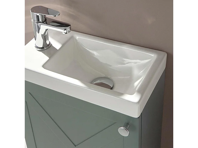 Szafka umywalkowa AVA + lustro + zestaw baterii