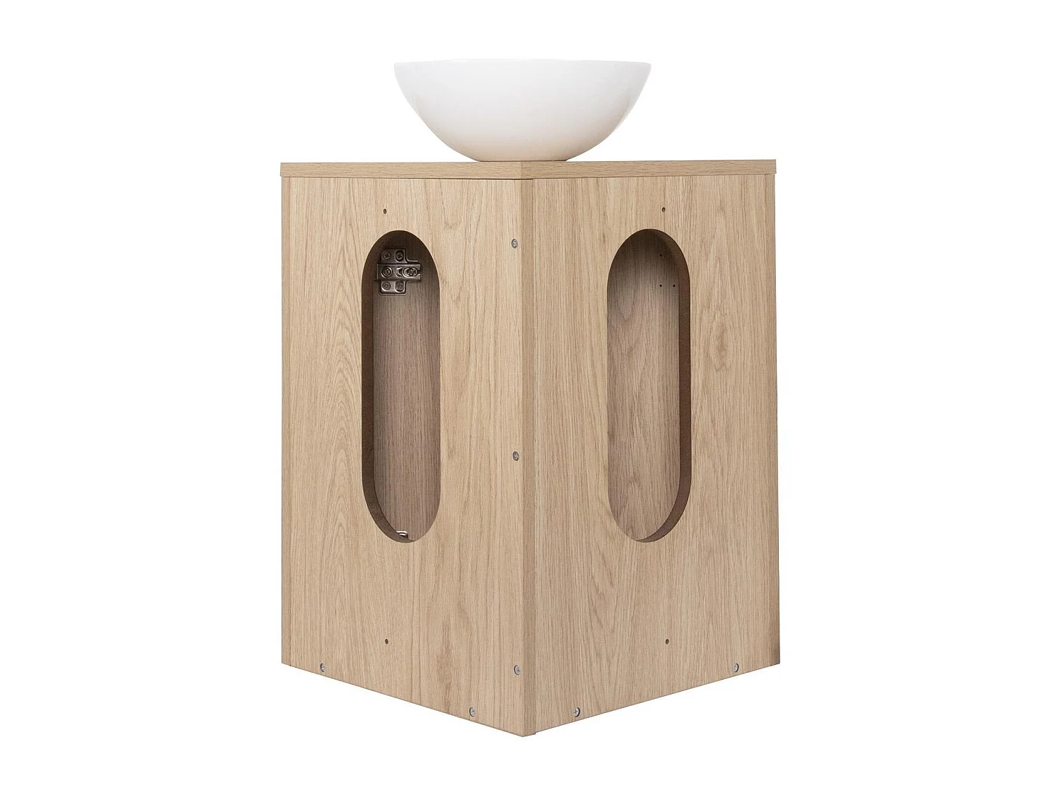 Conjunto de lavamanos de esquina con lavabo, grifo y armario de baño SORRENTO