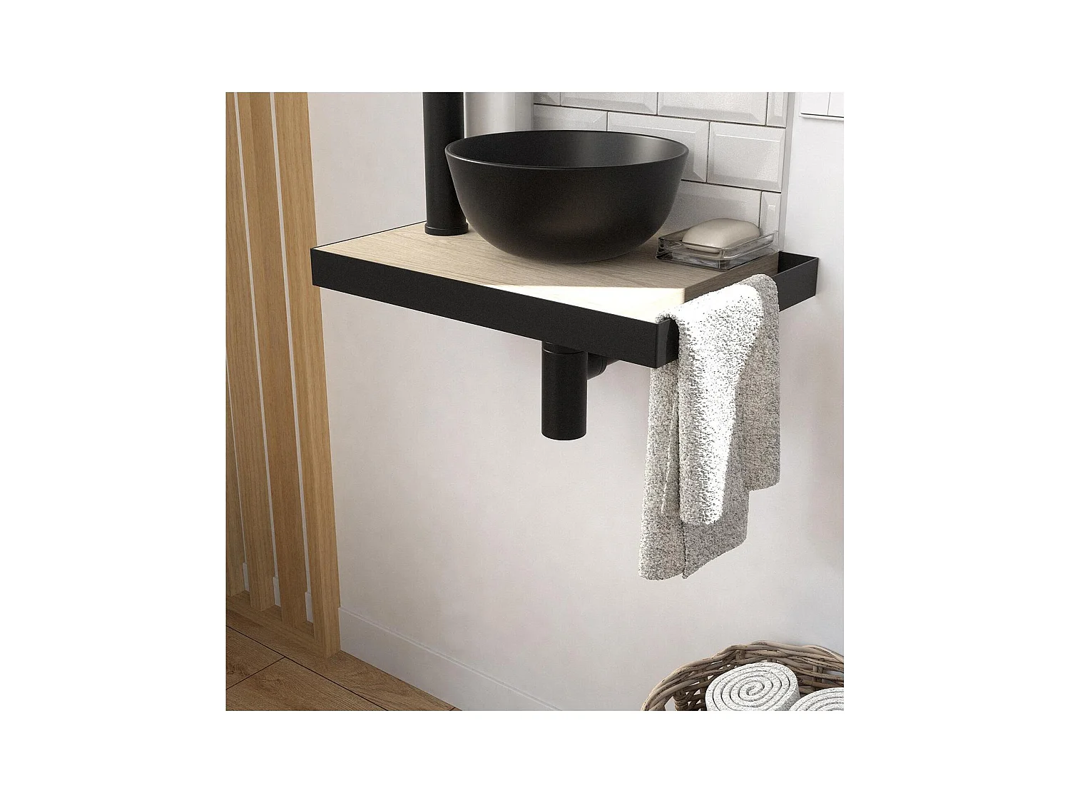 SOHO schmales Aufsatzwaschbecken + Waschbecken