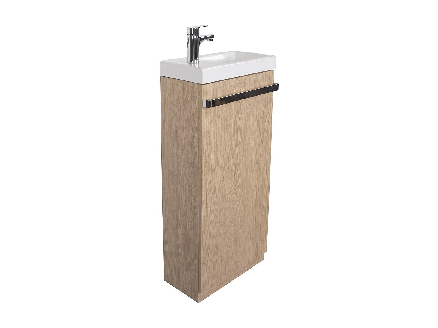 Mueble lavabo JOHANN roble de pie