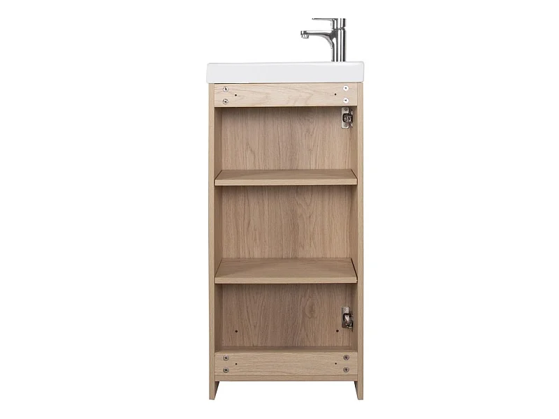 Meuble lave-mains sur pieds JOHANN décor chêne