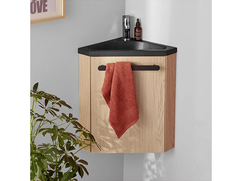 Conjunto de lavabo y grifería de esquina SKINO