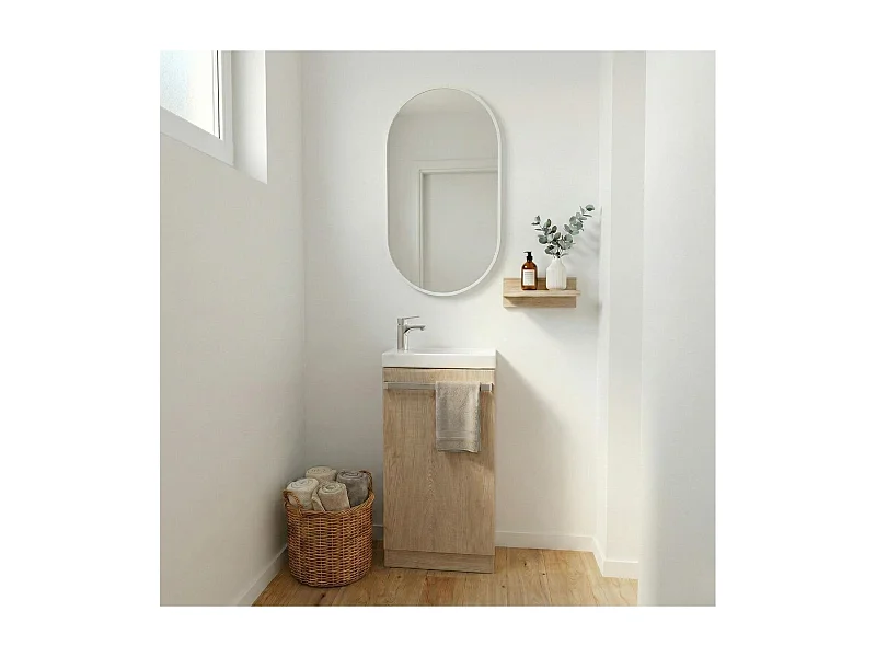 Mueble lavabo + lavabo + espejo JOHANN