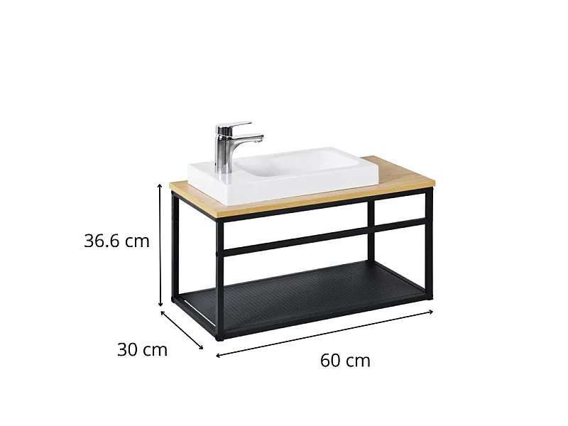 WILO großes Waschtischset mit 60cm Armatur