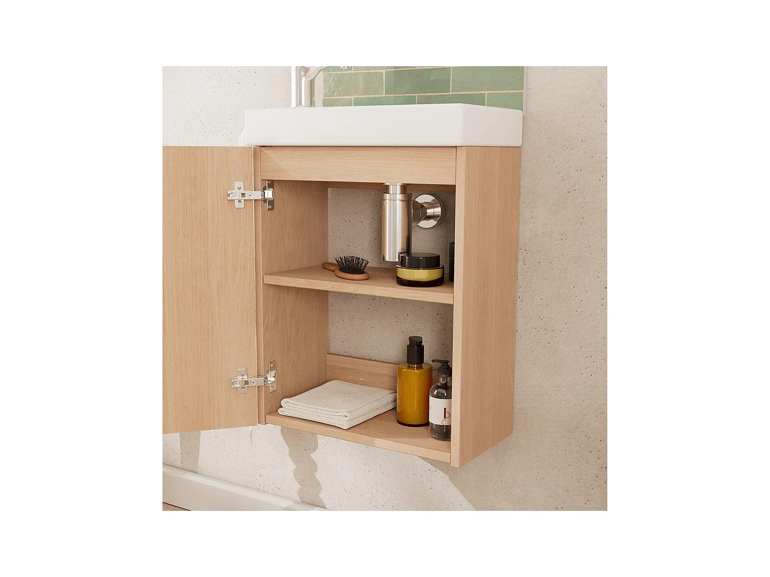FRAME Waschbeckenunterschrank aus Eiche
