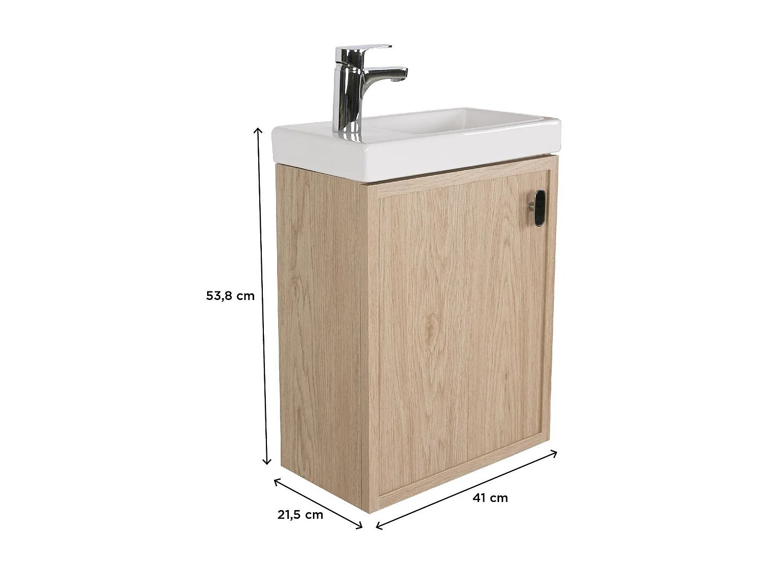 FRAME Waschbeckenunterschrank aus Eiche