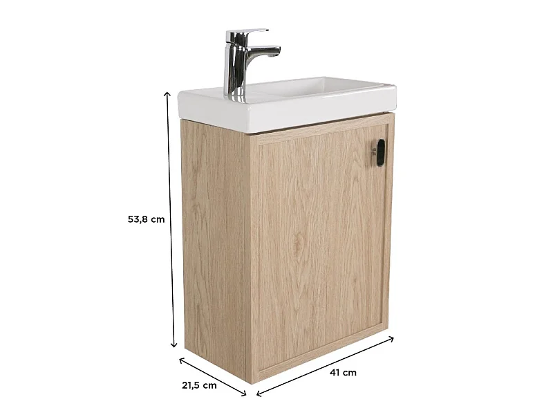 FRAME Waschbeckenunterschrank aus Eiche