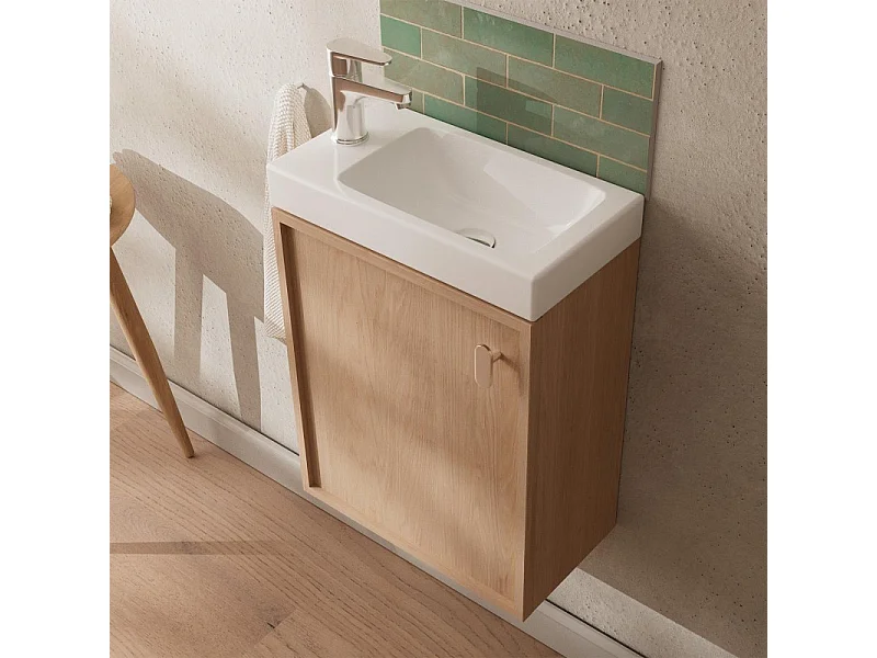 FRAME Waschbeckenunterschrank aus Eiche