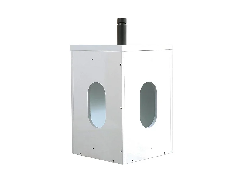Ensemble lave-mains d'angle suspendu SKINO avec robinet noir