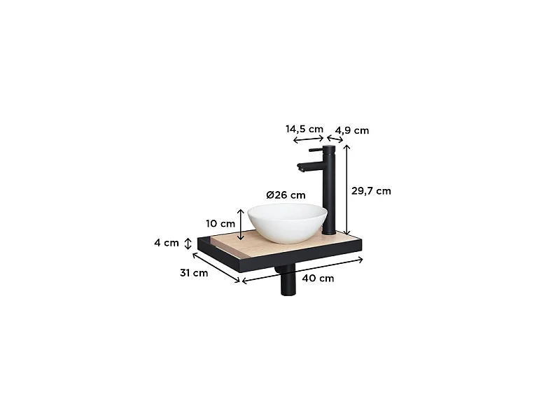 Umywalka SOHO slimline + umywalka + bateria