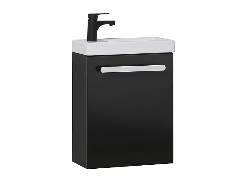 Set lavabo a parete Nevada con rubinetto nero
