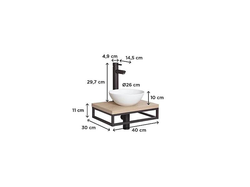 Umywalka SOHO slimline + umywalka + bateria