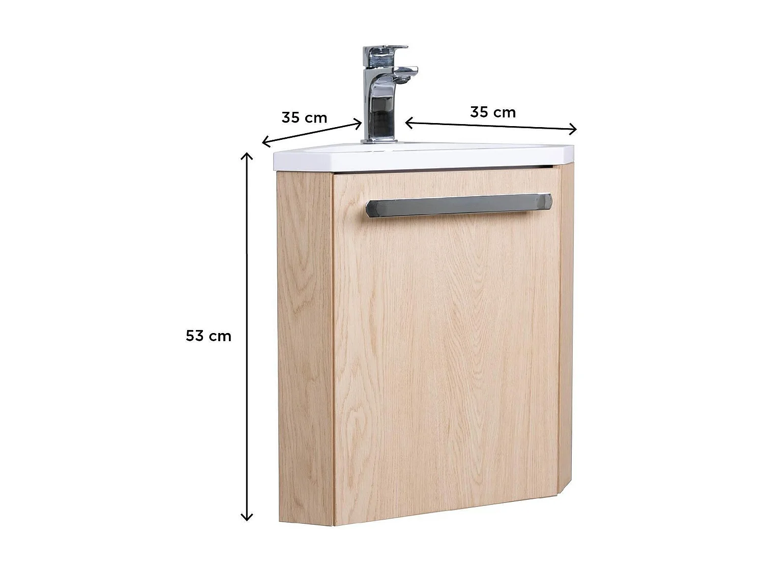 Mobile lavabo angolare SKINO