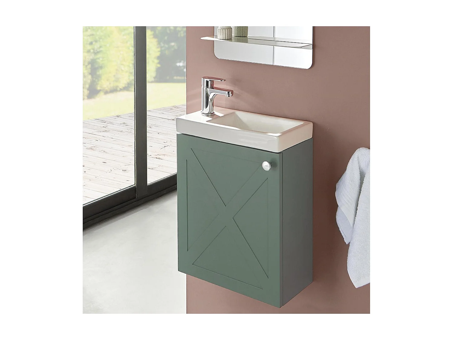 Mobile lavabo AVA + set rubinetto