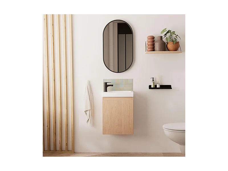 Mobile lavabo LISA + specchio ovale