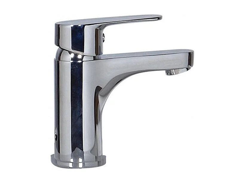 Ensemble meuble lave-mains d'angle décor chêne KODA + robinet