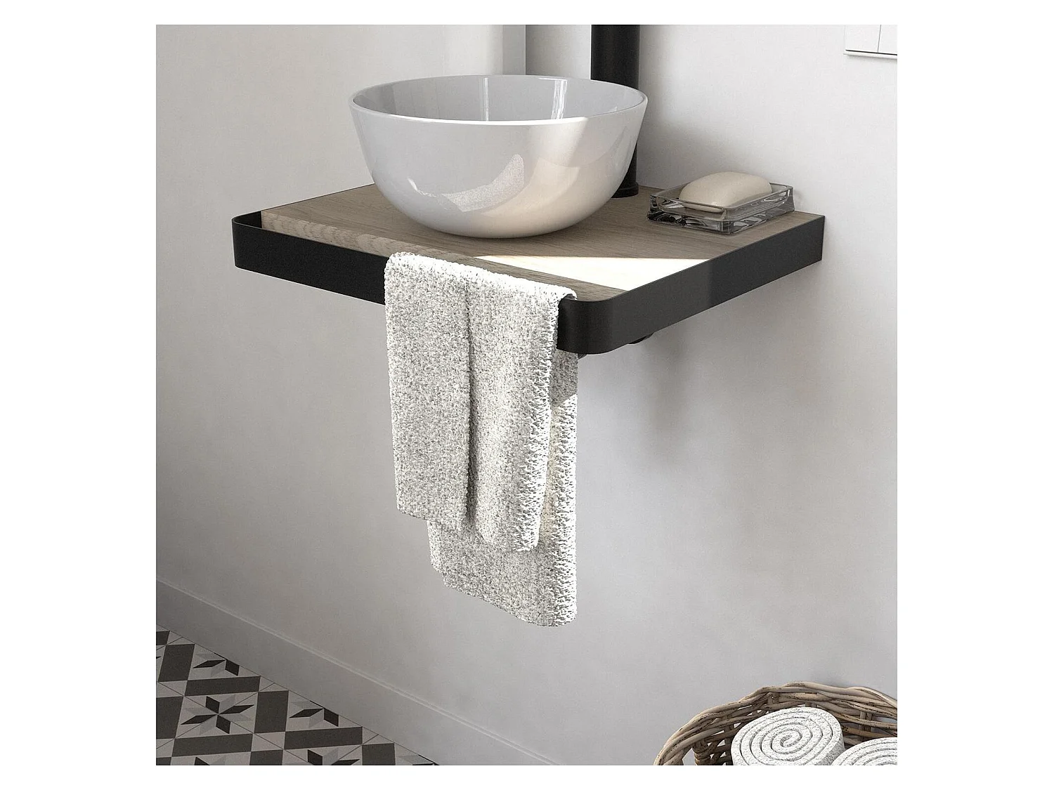 Lavabo de encimera SOHO slim + lavabo