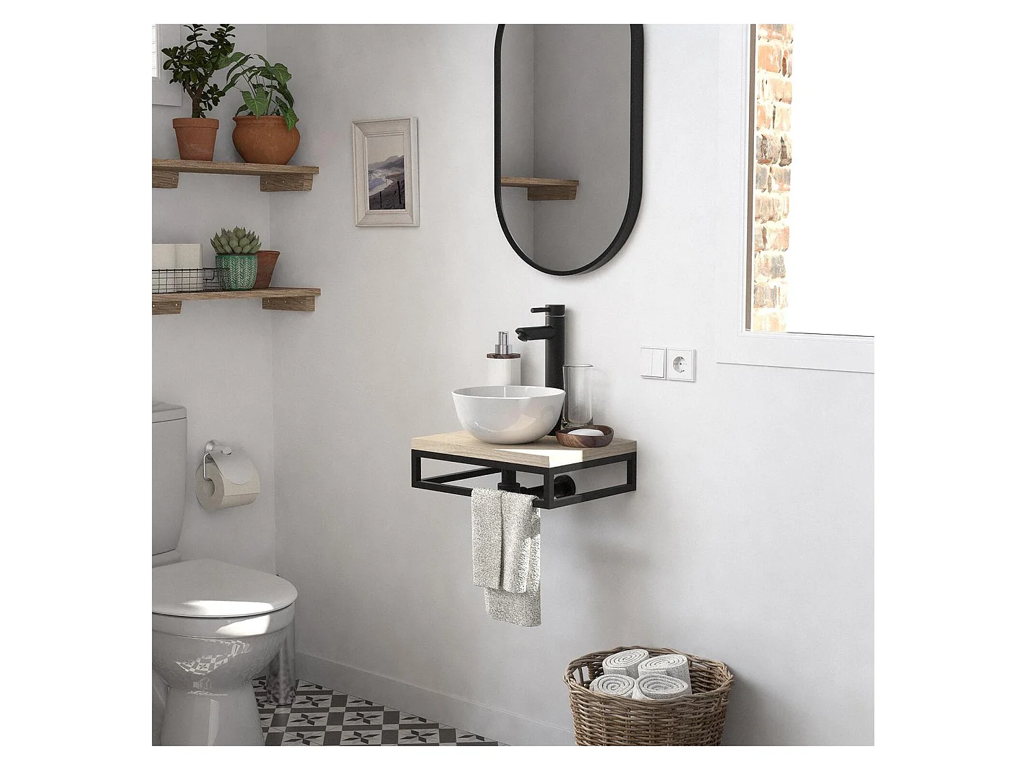 Lavabo SOHO slimline + lavabo + espejo