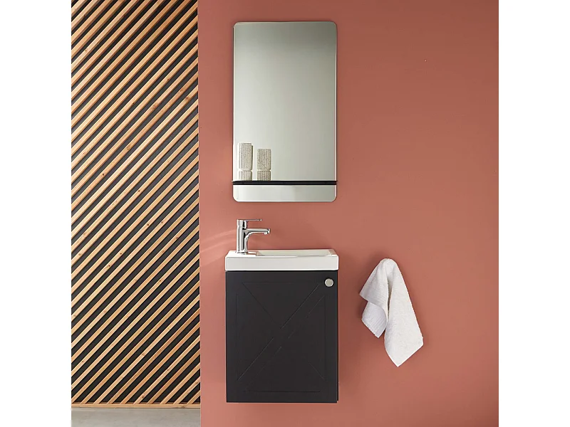 AVA wastafel- en spiegelmeubelset