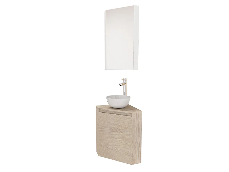 Lavabo angolare SORRENTO + lavabo + mobile