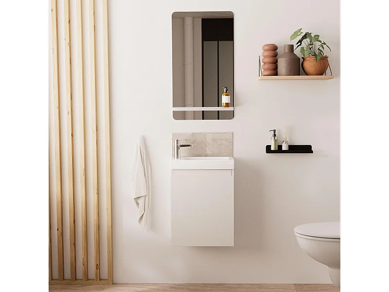 Mueble lavabo LISA + estante espejo