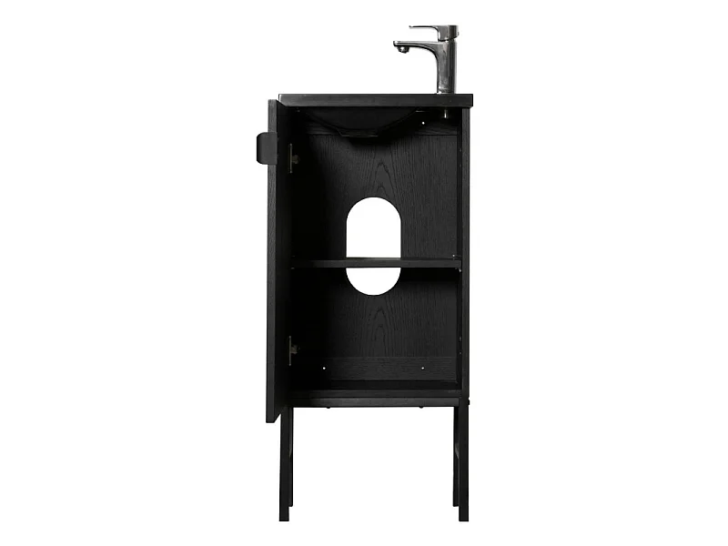 Lavandino STUDIO su piedini + rubinetto + specchio