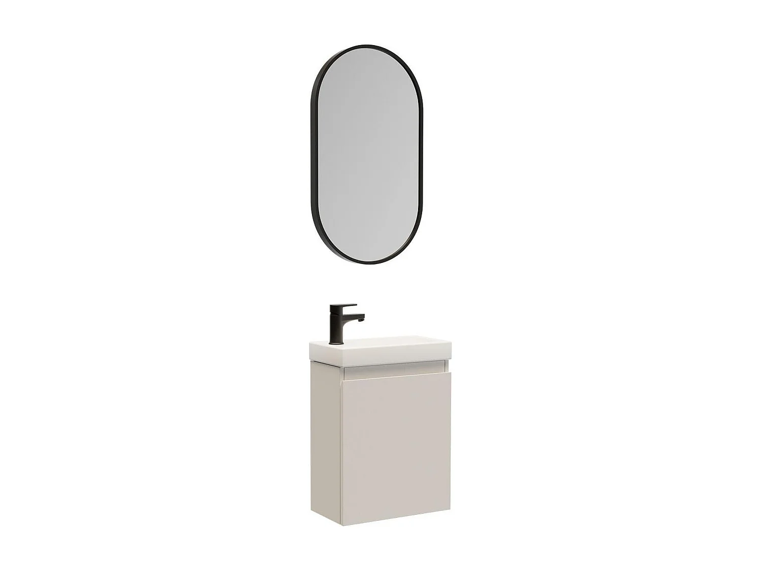 Mueble lavabo LISA + espejo + grifería