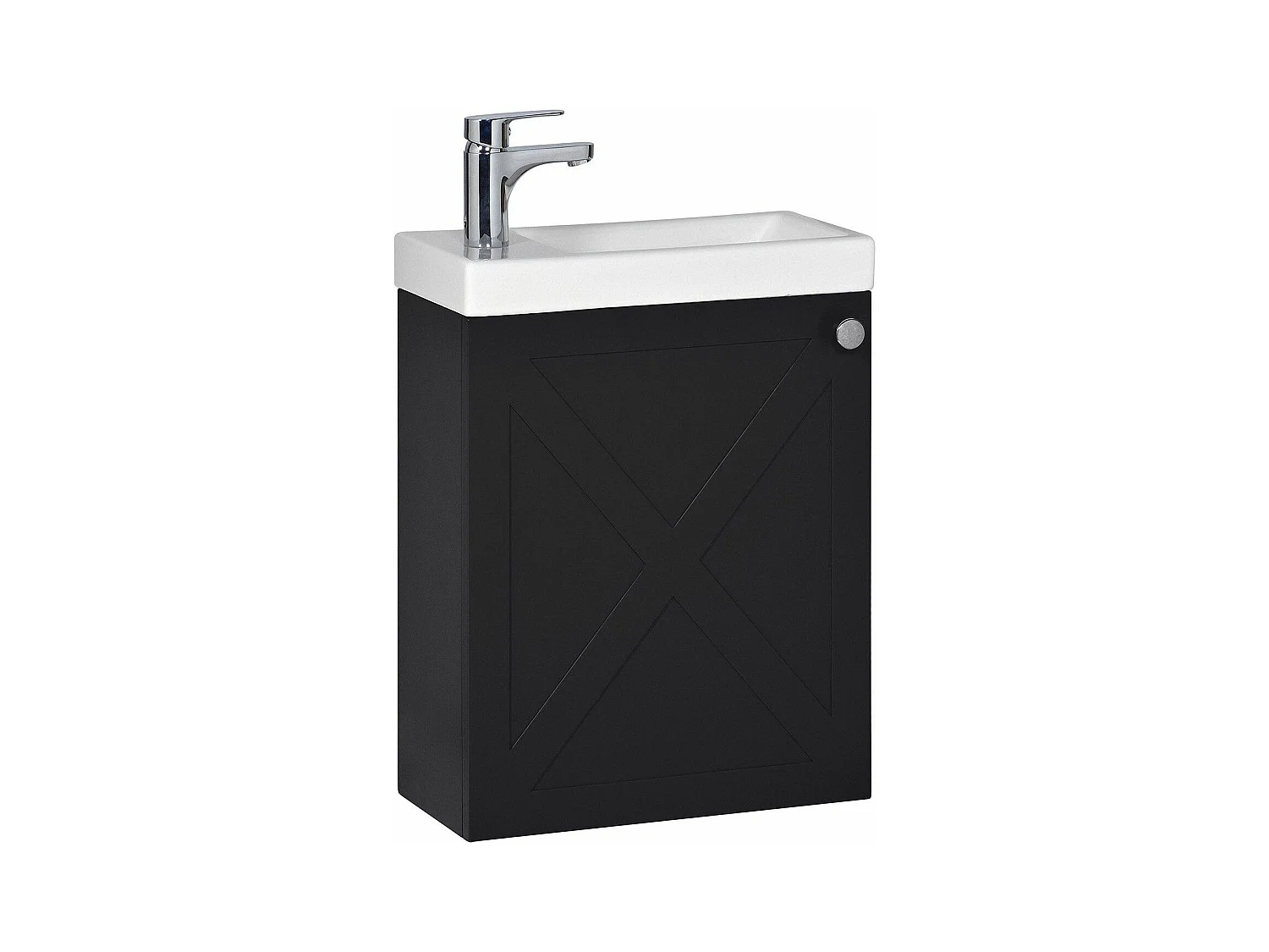 Meuble lave-mains noir carbone AVA