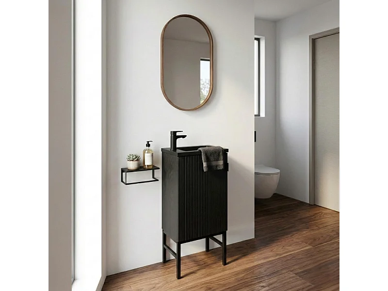 Lavabo da appoggio STUDIO + specchio