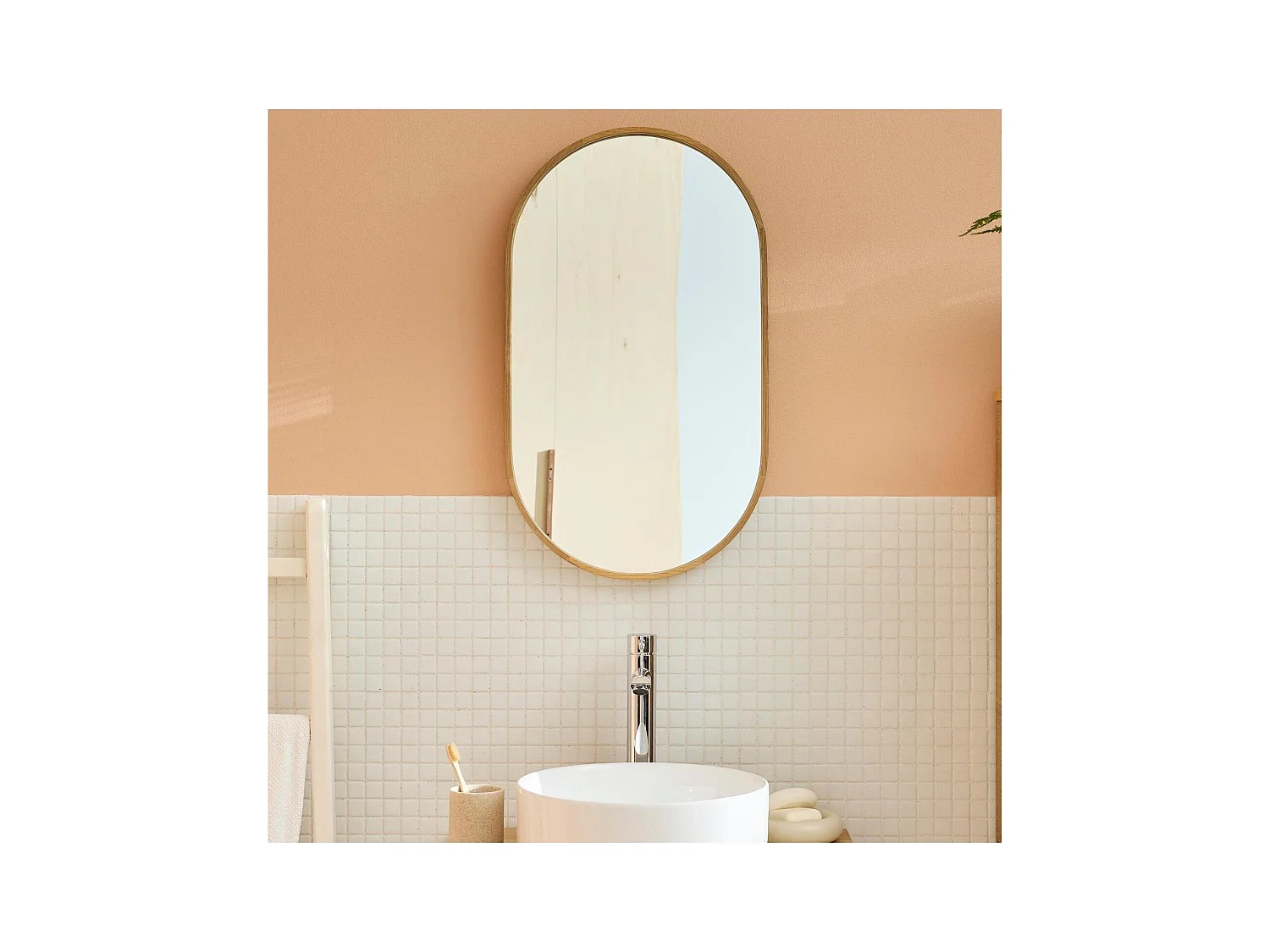 Miroir ovale 40x70cm