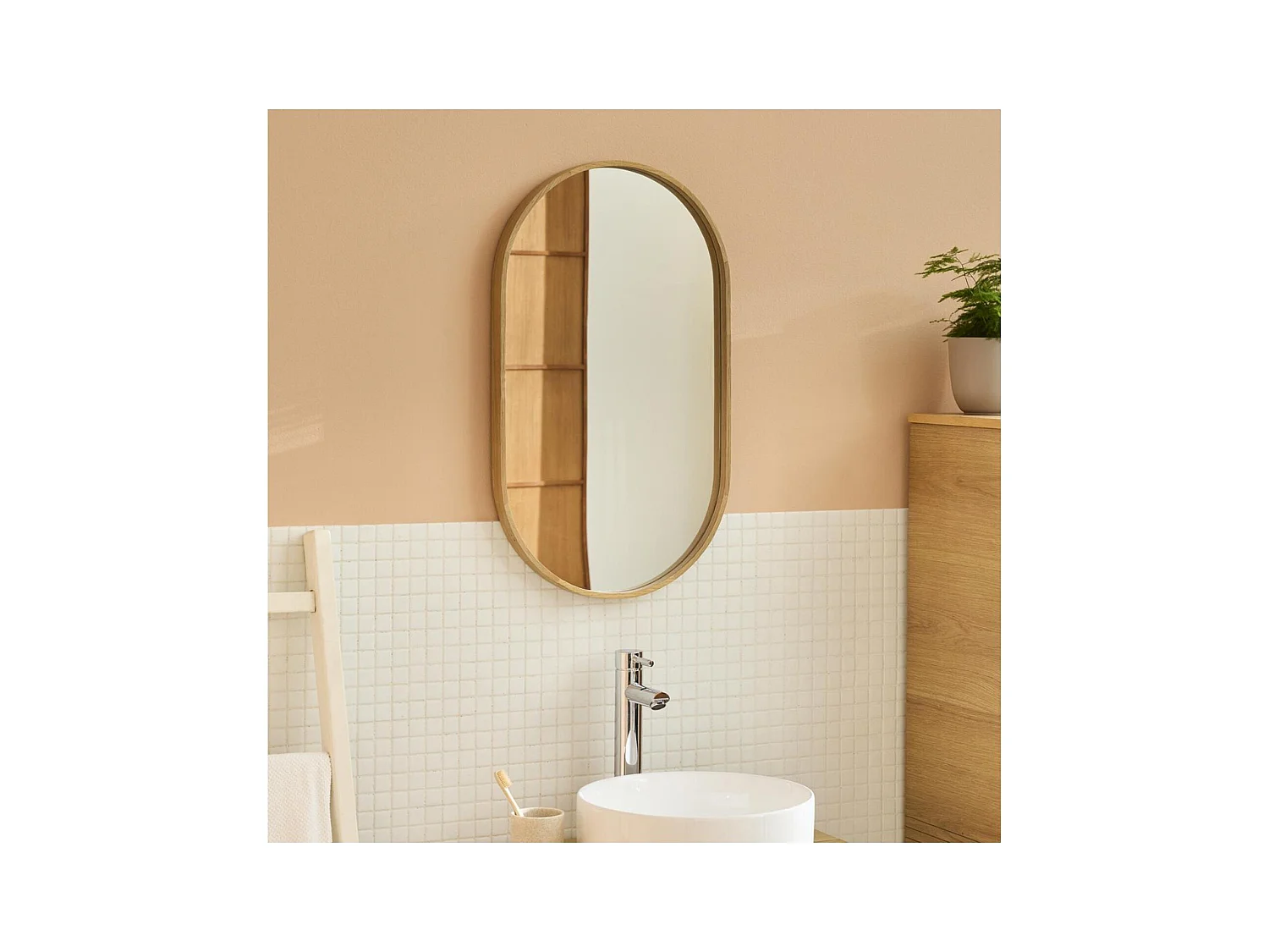 Ovaler Spiegel 40x70cm PEPPER