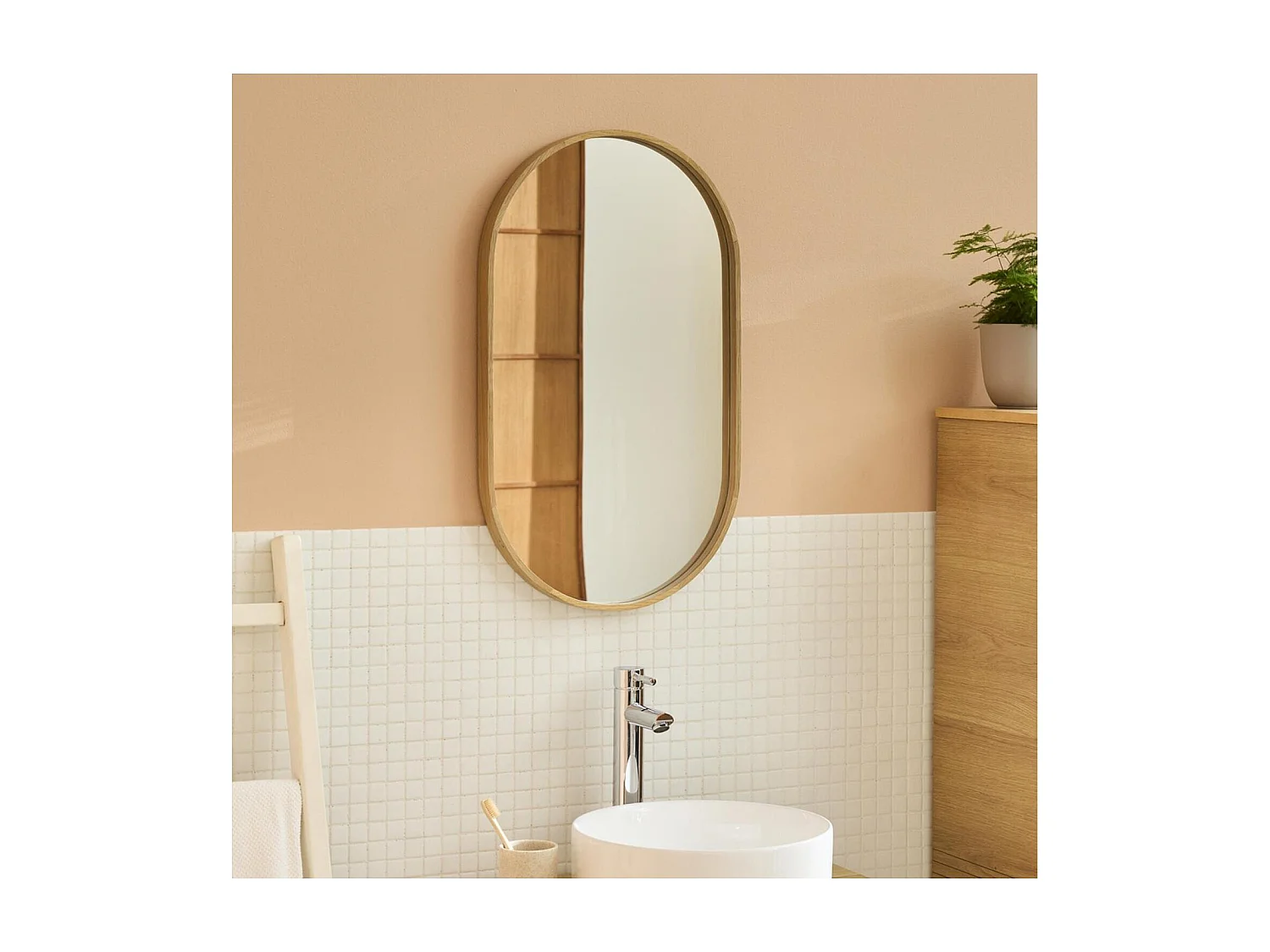 Specchio ovale 40x70cm PEPPER