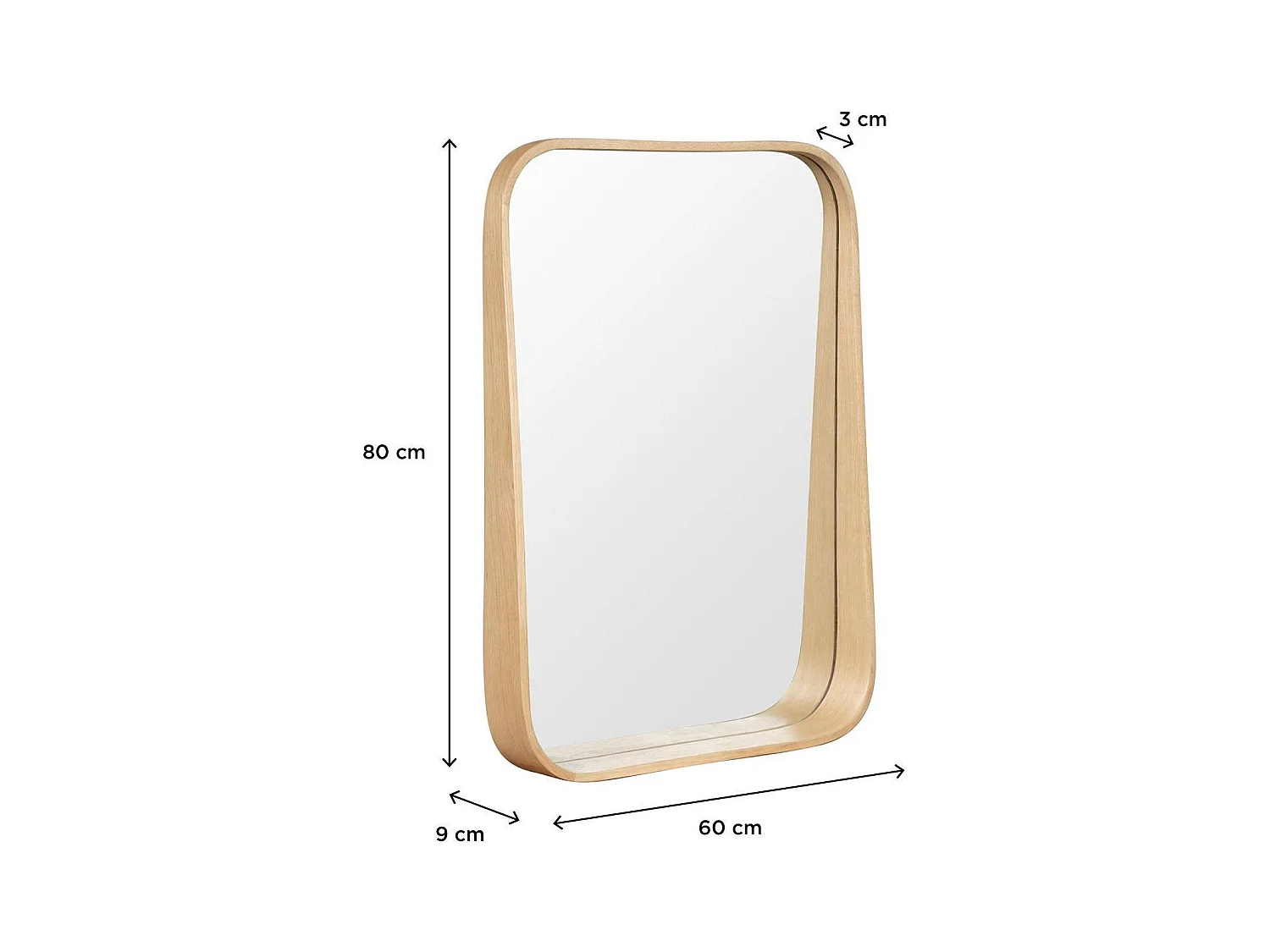 Espejo rectangular 60x80cm MARIUS