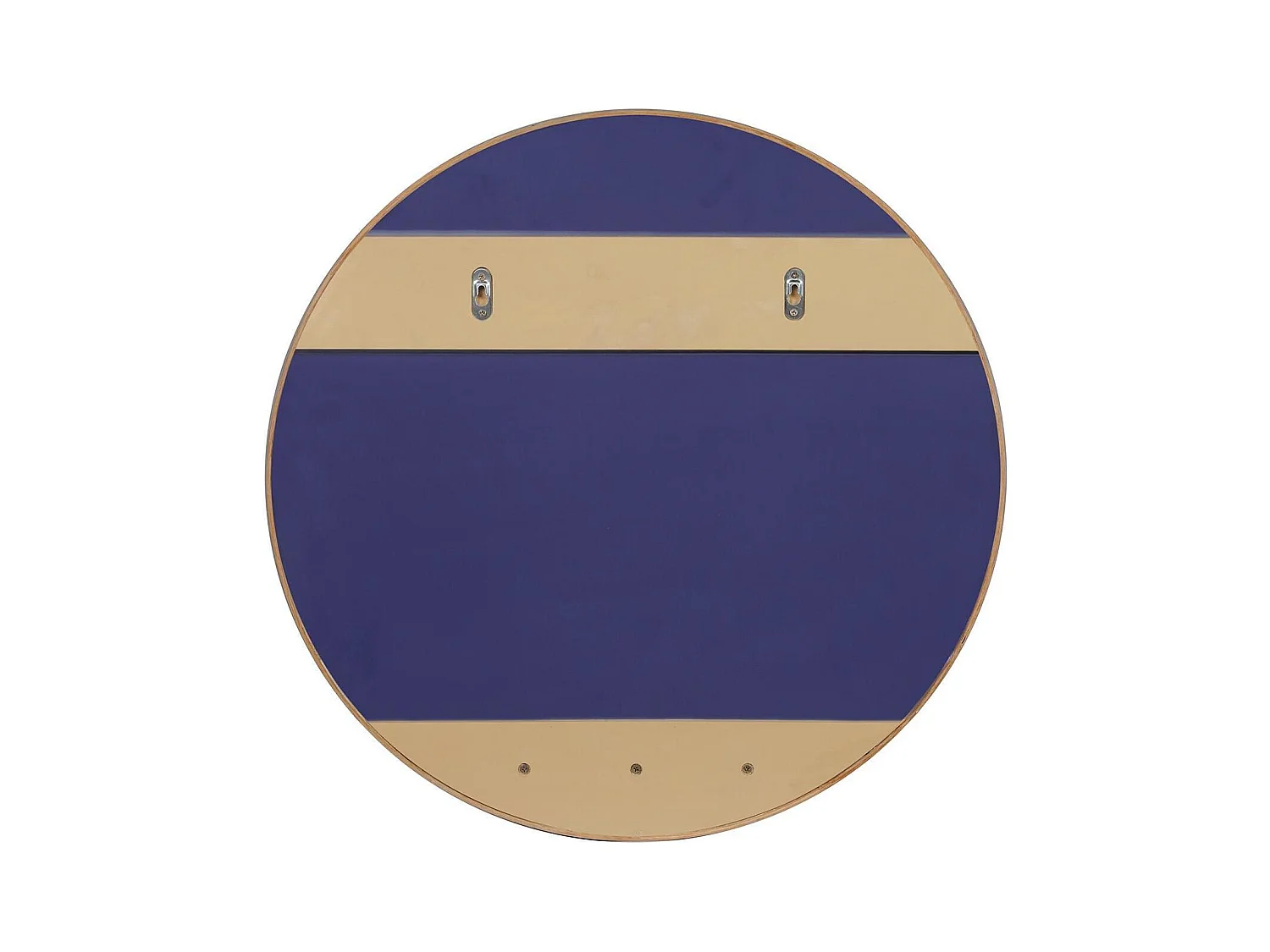 Ronde eikenhouten spiegel 60x60cm NESTO