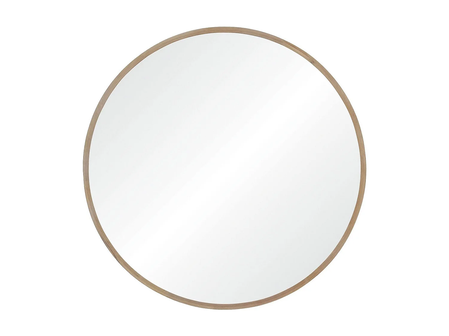 Miroir XXL en chêne rond 150cm