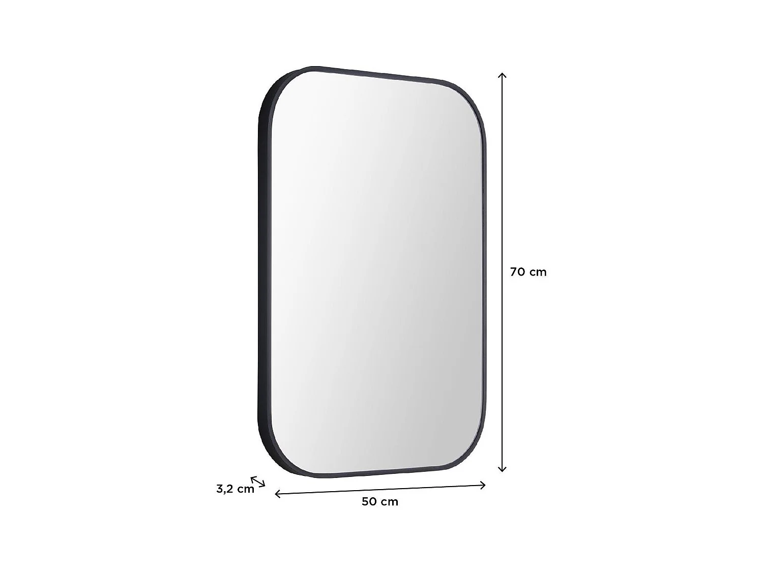 Rechteckiger Spiegel 50x70cm LYA