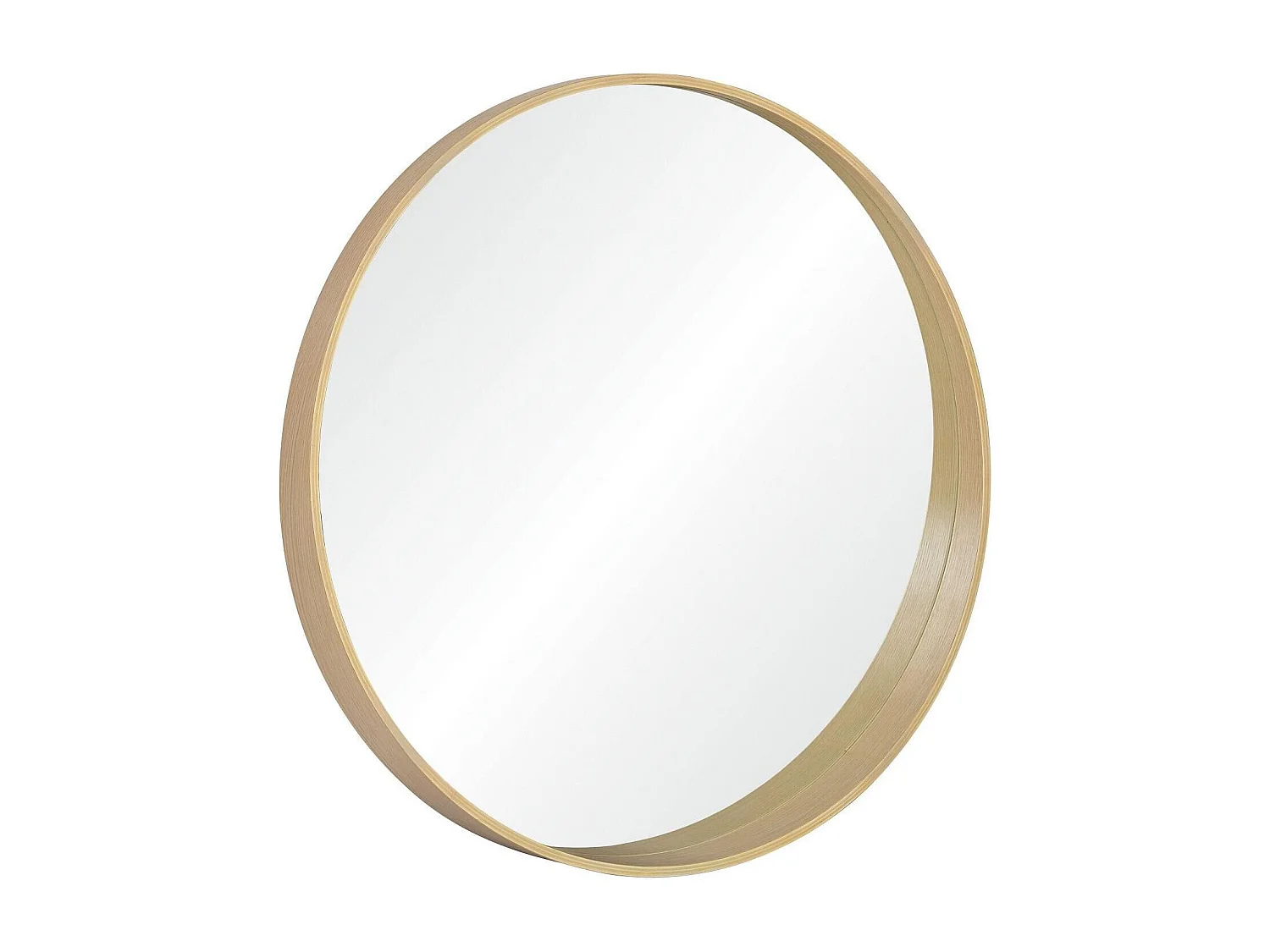 Specchio rotondo in rovere VALI