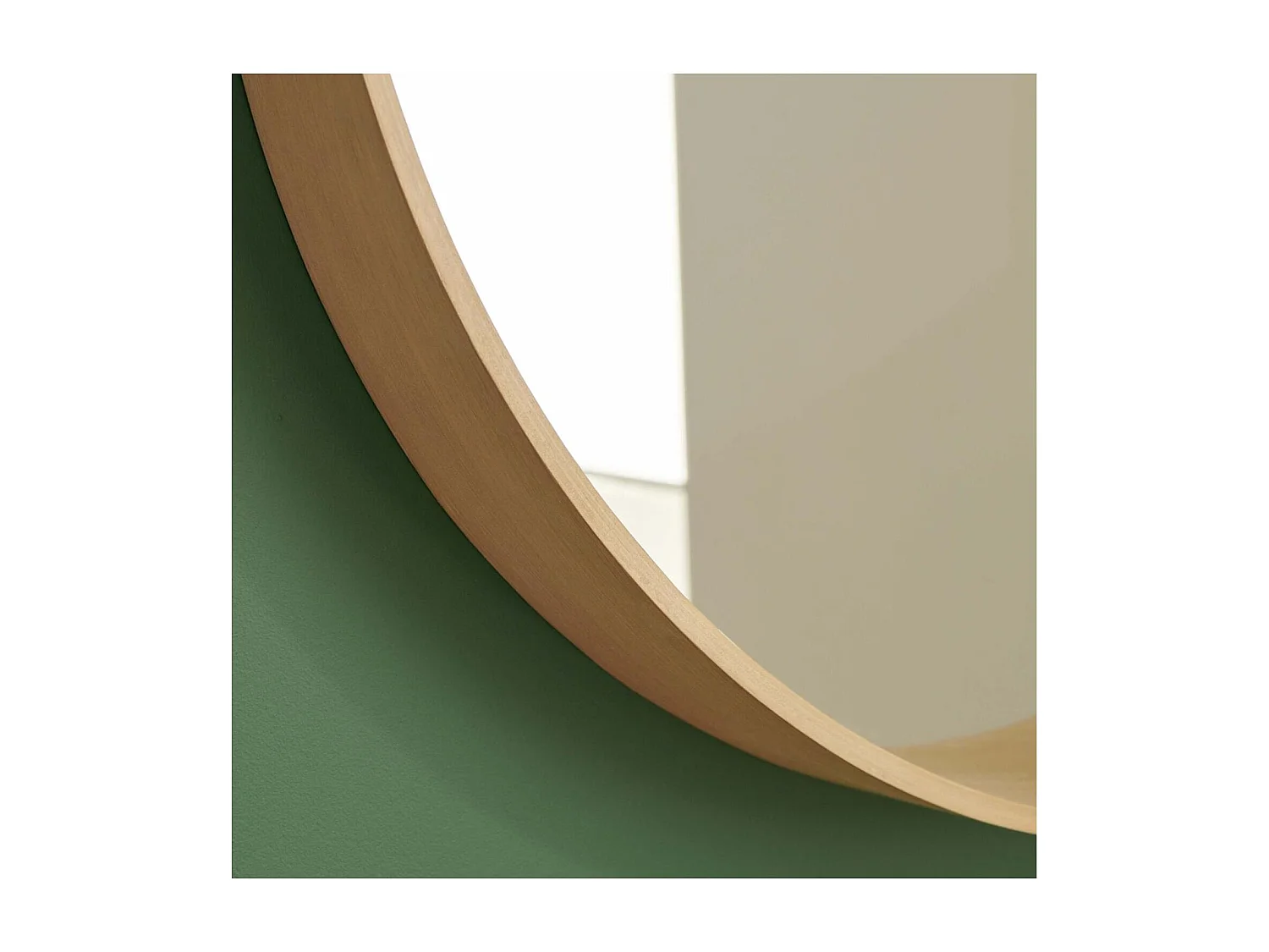 VALI ronde eiken spiegel