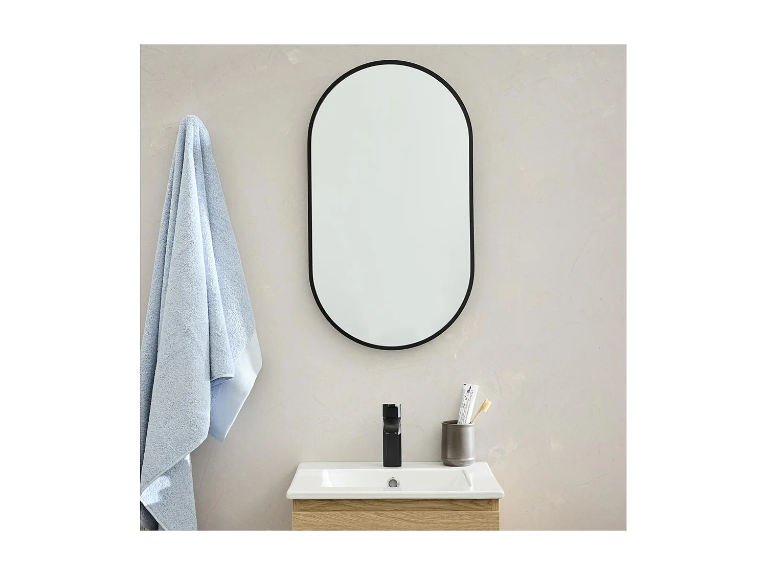 Specchio ovale 40x70cm PEPPER