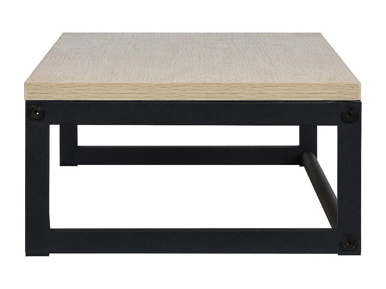 Etagère penderie murale bois et métal noir 90x28,5cm